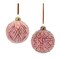Melrose Glittered Glass Christmas Ball Ornaments - 3" (80mm) - Red and Gold - 12ct